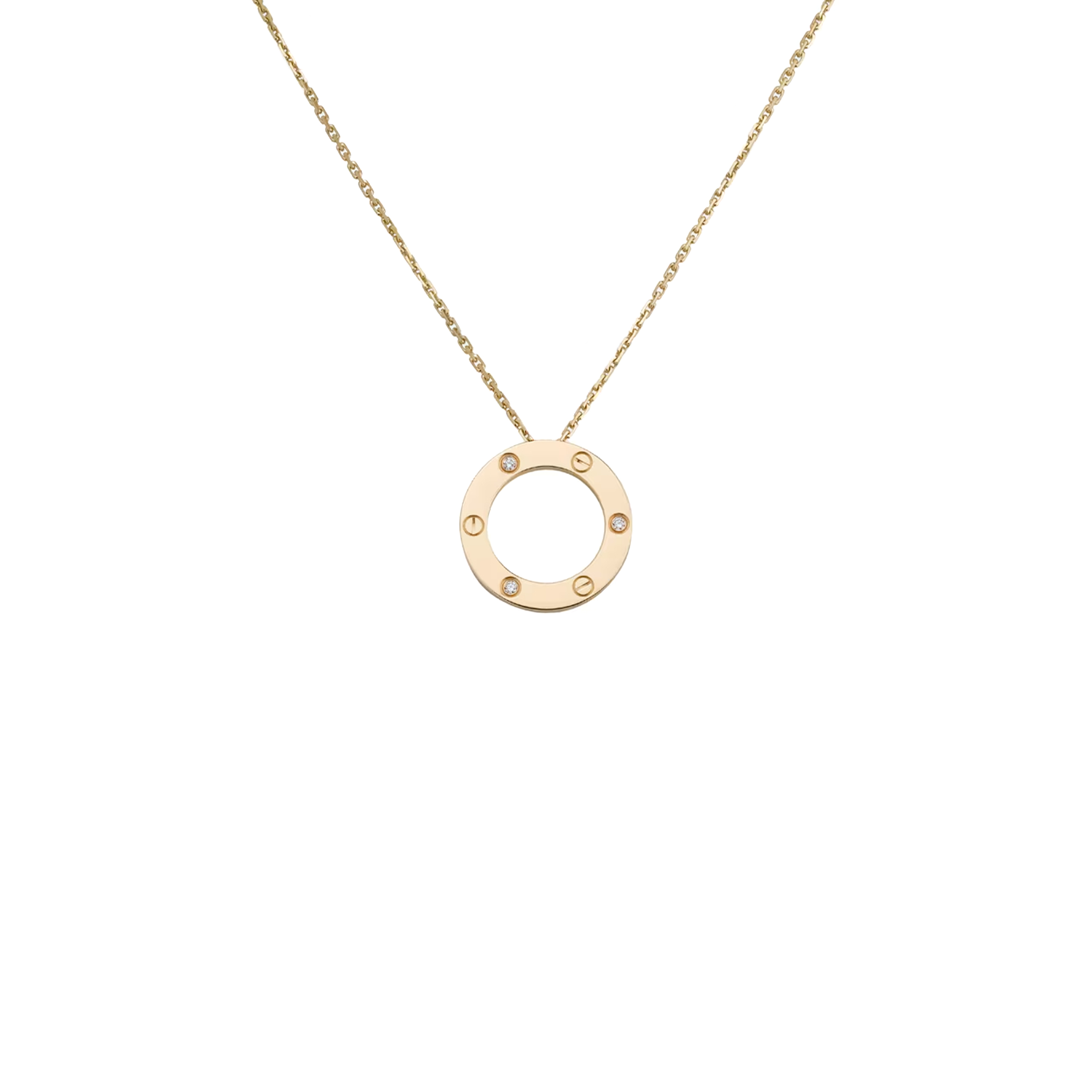 CARTIER LOVE NECKLACE, 3 DIAMONDS B7014500